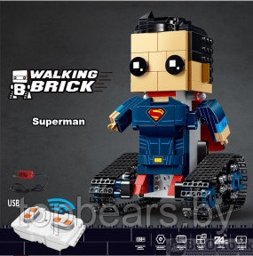 Радиоуправляемый конструктор Walking Brick Супер герой Супермен