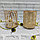Подставка - органайзер для кистей и косметических принадлежностей Золотой орнамент 2, фото 2