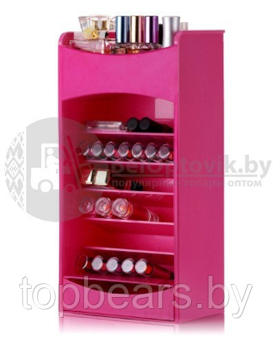 Органайзер для хранения косметики и лаков Cosmake Lipstick Nail Polish Organizer Розовый - фото 3 - id-p179745341