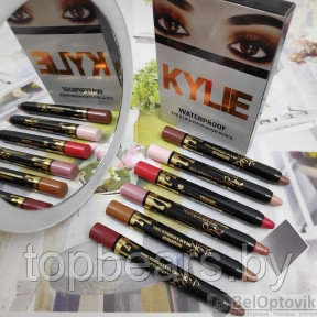 Набор водостойких механических карандашей 3 в 1 для глаз, губ, тени для век Kylie XoXo Waterproof Eye  Lip