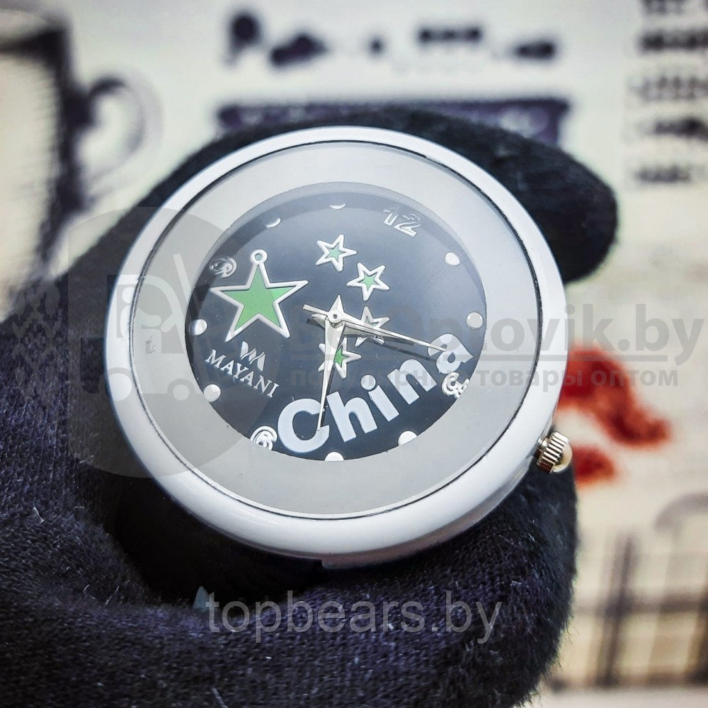 Часы наручные молодежные China (красный, черный, голубой) Черный - фото 6 - id-p179744884