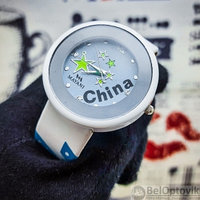 Часы наручные молодежные China (красный, черный, голубой) Голубой, фото 1