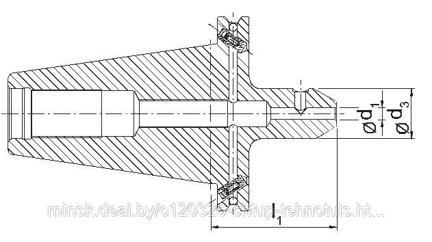 ФРЕЗЕРНЫЙ ПАТРОН DIN 69871, Weldon, HAIMER, короткий, с Cool Jet, тонко сбалансир. G2,5 / 22.000 мин-1 - фото 2 - id-p22638546