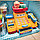 Игровой набор Кассовый аппарат Касса (со световыми и звуковыми эффектами, открывающийся ящик  продукты), 3, фото 5