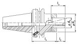 КОМБИНИРОВАННАЯ ОПРАВКА для насадных фрез JIS 6339, HAIMER, AD/B, короткая, тонко сбалансир. G2,5 22.000 мин-1, фото 2