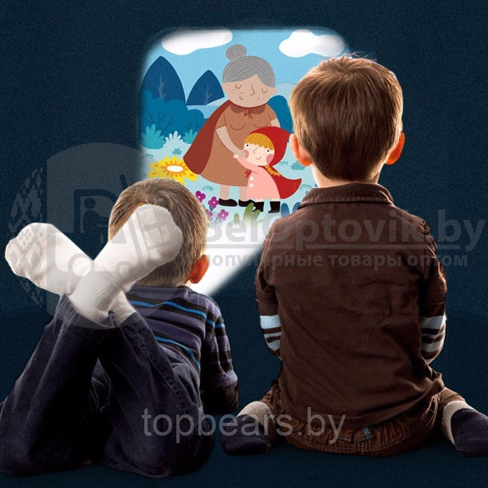 Детский проектор Kids Story Projector Q2 Белый с розовой ручкой - фото 8 - id-p179745382
