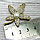 Бижутерия брошь Пятилистный клевер 4 см Цвет Серебро, фото 9