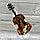 Бижутерия брошь для музыканта Скрипка 6.5 см Цвет Зеленый кварц, фото 6