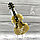 Бижутерия брошь для музыканта Скрипка 6.5 см Цвет Зеленый кварц, фото 7