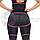 Женский утягивающий  костюм из неопрена Waist Band костюм (Фитнес боди для похудения) S/M  Черный с розовым, фото 6