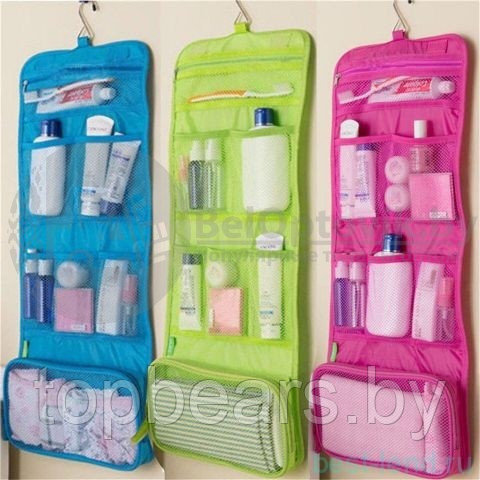 Дорожная сумка для гигиенических принадлежностей Travel Storage Bag (органайзер) Розовый - фото 5 - id-p179745427
