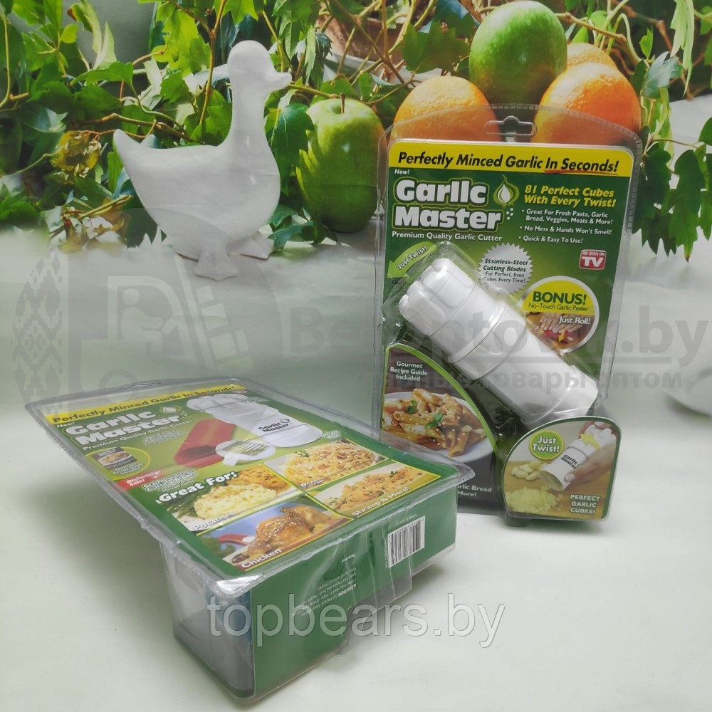 Мельница для чеснока Garlic master/чесночный ручной пресссиликоновый рулон для чистки - фото 9 - id-p179743823