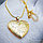 Кулон-тайник Сердце на цепочке Классический в золоте, фото 9