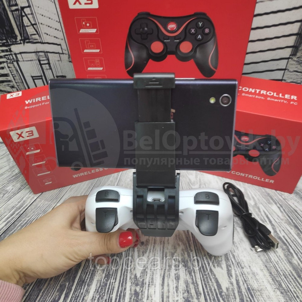 Беспроводной геймпад джойстик для телефона X3 Wireless Controller (iOS Android Tablet Windows PC TV Box) - фото 6 - id-p179744702