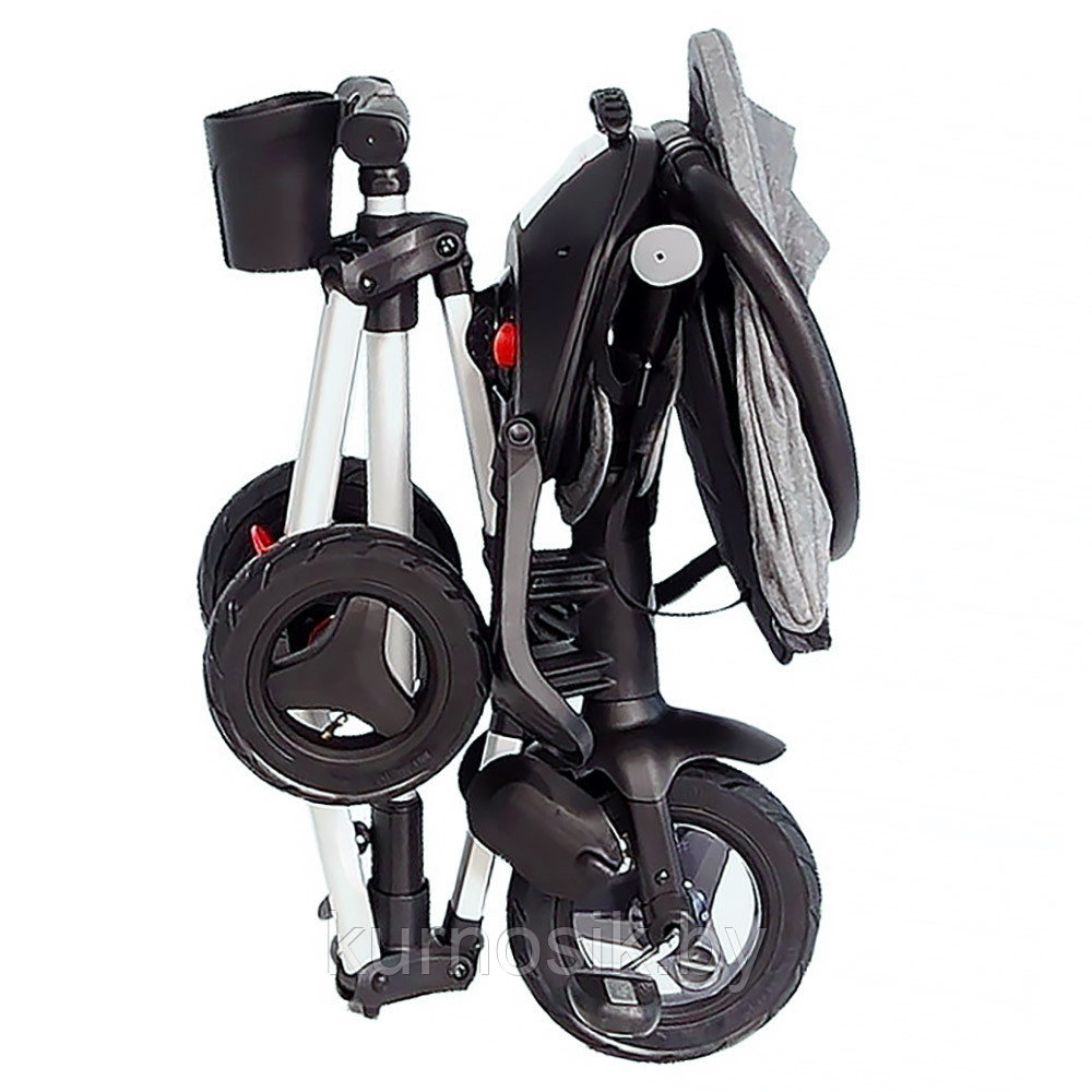 Детский велосипед трехколесный складной QPlay NOVA PLUS S700 Grey cерый - фото 6 - id-p179746101