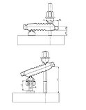 „Крокодил“: прихват с контропорой, регулируемый № 6312V, фото 3