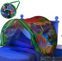 Детская палатка для сна Dream Tents (Палатка мечты) Зеленая Тропики