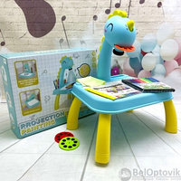 Детский стол проектор Динозаврик для рисования Projector Painting Yimatoys с подсветкой, фломастеры, сменные, фото 1