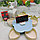 Конфетница - органайзер (поднос, менажница) вращающийся с подставкой для телефона Лепесток для конфет, снеков,, фото 4