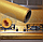 Кухонная алюминиевая  фольга - стикер (60смх3м) Масло - защитная и огнестойкая Золото, фото 3