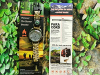 Тактические часы с браслетом из паракорда XINHAO  12, POERSI бронза циферблат, песочный  браслет, фото 1