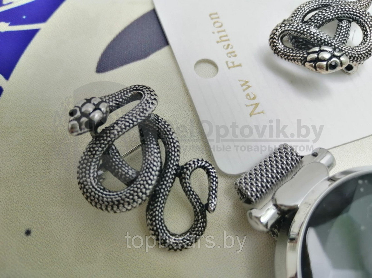 Брошь Змея Fashion Gewellery - фото 4 - id-p179743935