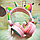 Беспроводные детские Bluetooth  наушники ушки Единорог Headphone AH-807 Желтые, фото 4