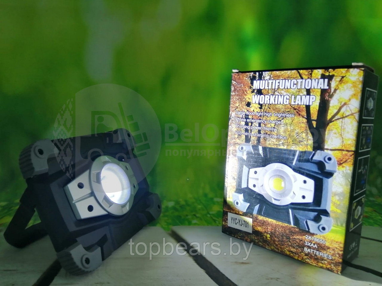 Прожектор Multi-Function Lamp SOLAR LL-702 светодиодный, аккумуляторный - фото 6 - id-p179743966
