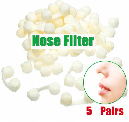 Фильтры для носа одноразовые (от пыли, неприятных запахов,пыльцы, пуха и т.д.) набор 5 пар