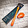 Ершик из эластичного силикона VIP Brush Туалетная плоская щетка для чистки унитаза  Оранжевый, фото 2