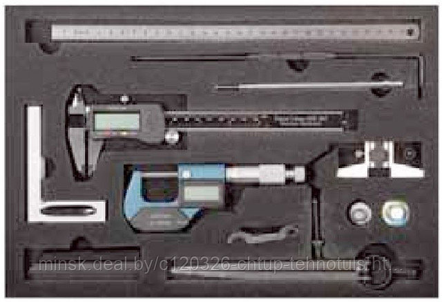 НАБОР ИЗМЕРИТЕЛЬНЫХ ИНСТРУМЕНТОВ, PRECITOOL, цифровой / цифровой, 9-предметный
