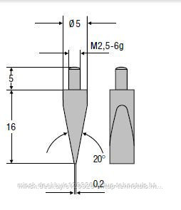 Измерительные вставки для циферблатных индикаторов 0710 - фото 4 - id-p22639213