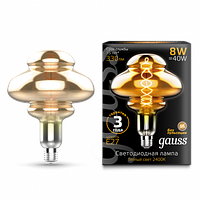 Светодиодная лампа Gauss Filament BD160 8W 330lm 2400К Е27 gray flexible LED