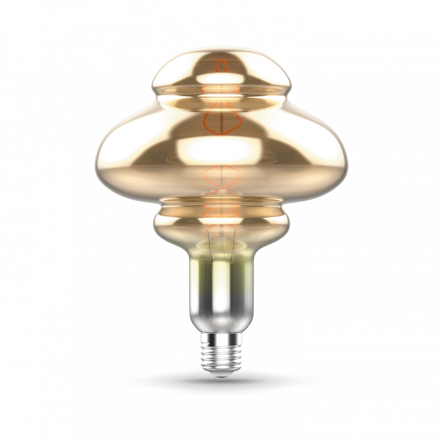 Светодиодная лампа Gauss Filament BD160 8W 330lm 2400К Е27 gray flexible LED - фото 2 - id-p179769779