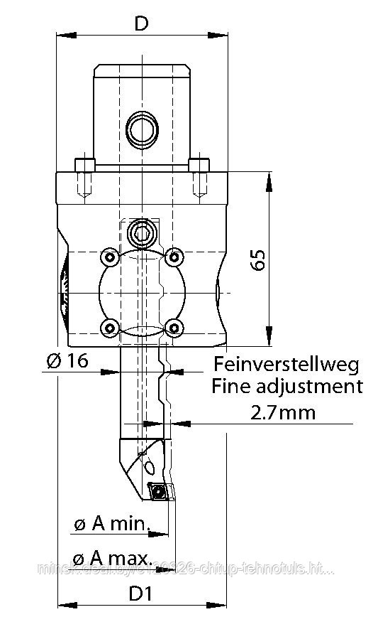 Набор расточного инструмента ø 9,75-88,1 с цифровой индикацией 787 - фото 2 - id-p22640024
