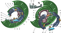 Колодка ручного тормоза C41R92-3507170 в сб. ГАЗель NEXT дисковый тормоз , 4,6т к-т 4 шт.