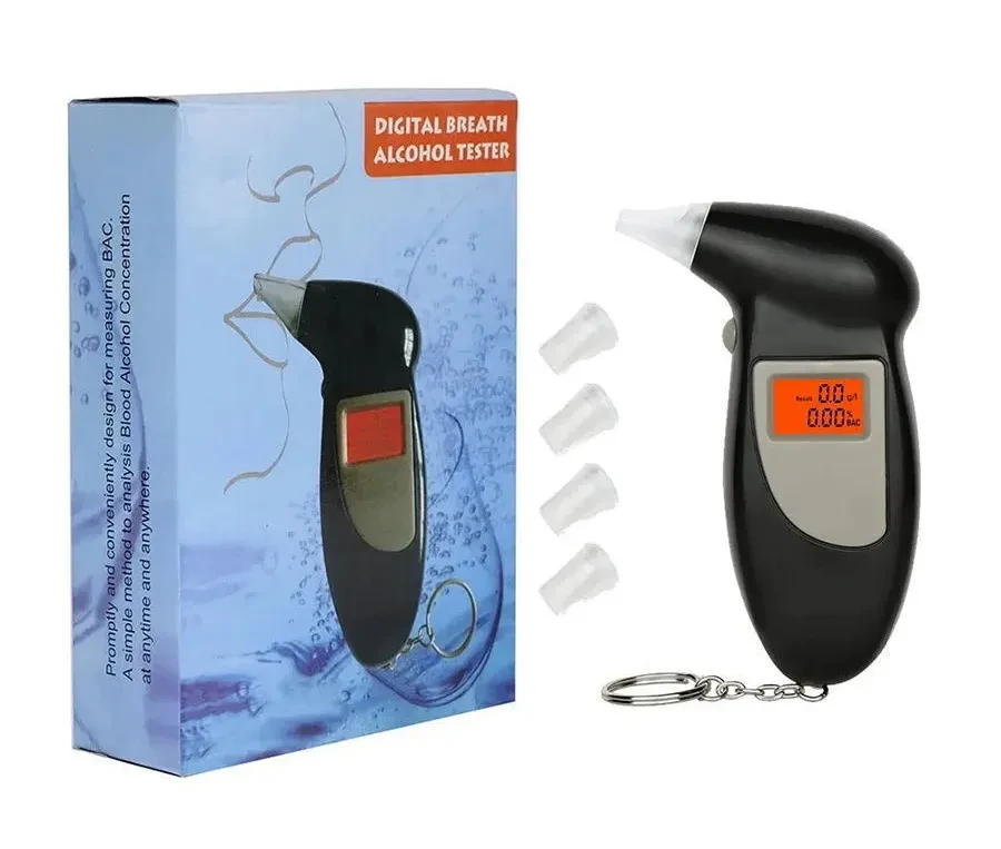 Персональный портативный цифровой алкотестер с подсветкой Digital Breath Alcohol Tester - фото 1 - id-p179781349