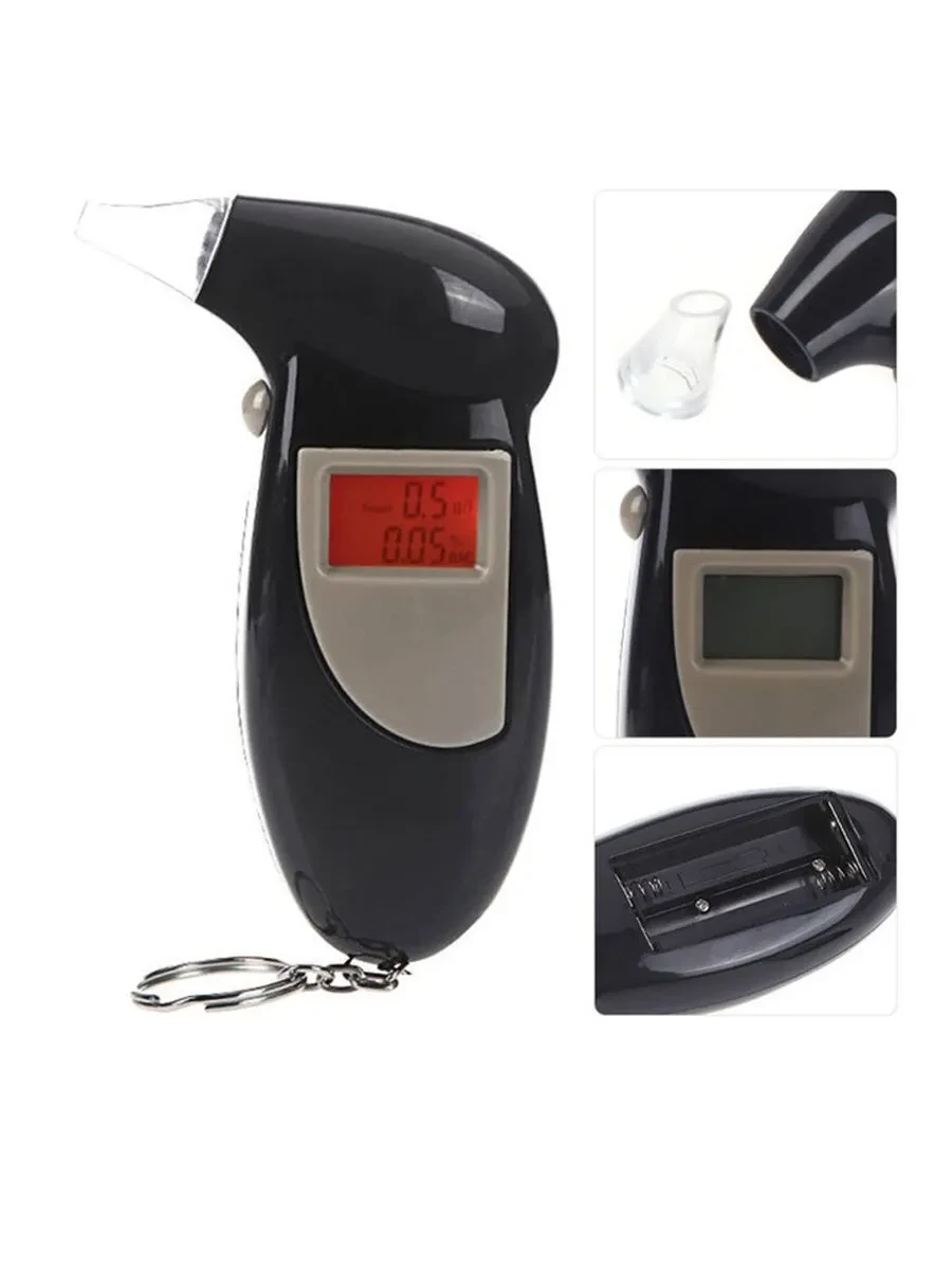 Персональный портативный цифровой алкотестер с подсветкой Digital Breath Alcohol Tester - фото 3 - id-p179781349
