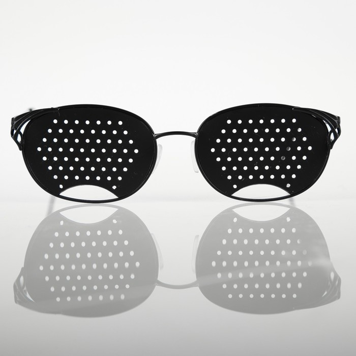 Перфорационные очки-тренажеры женские, черный - фото 1 - id-p179669823