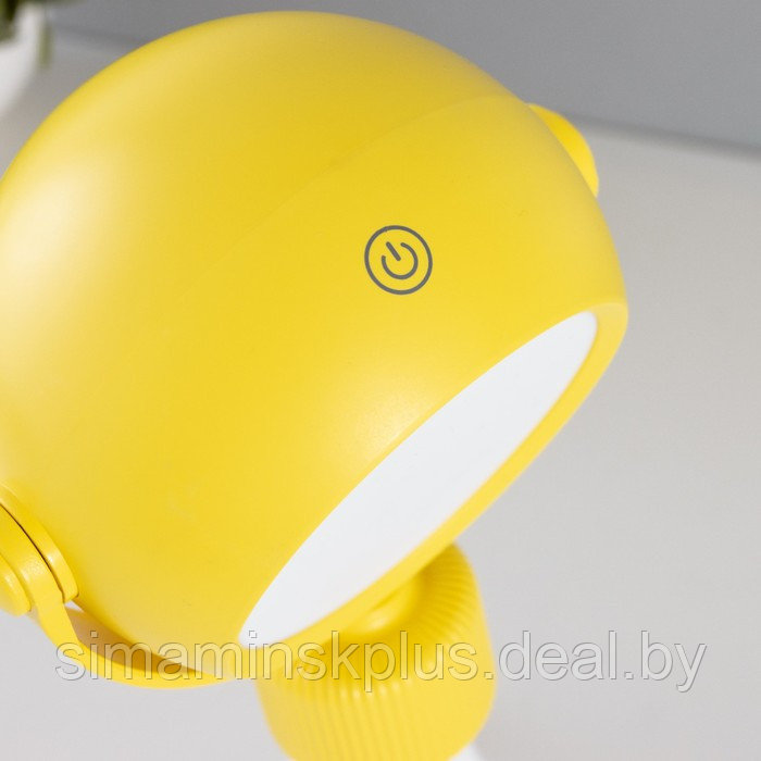 Настольная лампа "Октопус" LED 2Вт USB АКБ желтый 6х6х20,5 см - фото 10 - id-p179787890