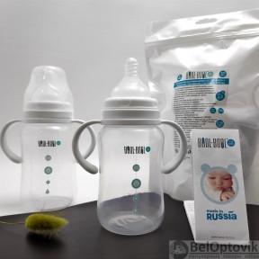 Бутылочка для кормления 1056 ULTRA MED с широким горлышком со съемными ручками, 270 мл (с 0 месяцев)