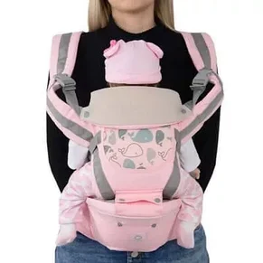 Рюкзак-Кенгуру для переноски детей Aiebao (розовый), фото 2