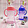 Поильник непроливайка Мать и дитя с силиконовым носиком и съемными ручками, 270 мл (с 6 месяцев) Розовая, фото 2