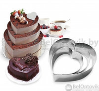 Кольца для торта из нержавеющей стали Cake Baking Tool (3 шт)  Сердце Love, фото 1