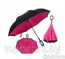 Зонт наоборот UnBrella (антизонт). Подбери свою расцветку настроения Розовый