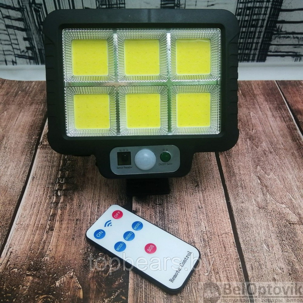Уличный светодиодный светильник Т-90 6-ти секционный на выносной солнечной батарее (пульт ДУ, 3 режима работы) - фото 4 - id-p179793794