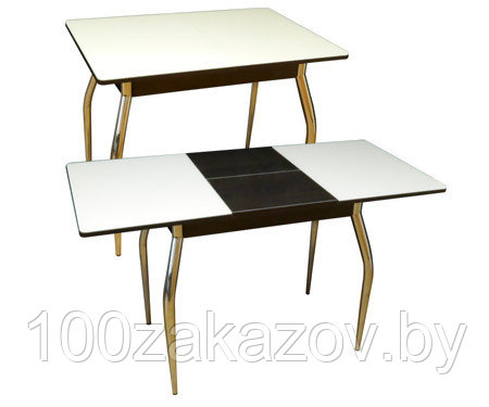 Стол кухонный раскладной М35 "Алиот" стеклянный 900*600*750 - фото 3 - id-p22648005