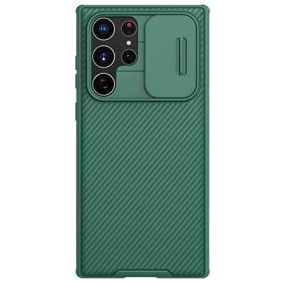 Чехол-накладка Nillkin CamShield Pro Зеленая для Samsung Galaxy S22 Ultra - фото 1 - id-p179801310