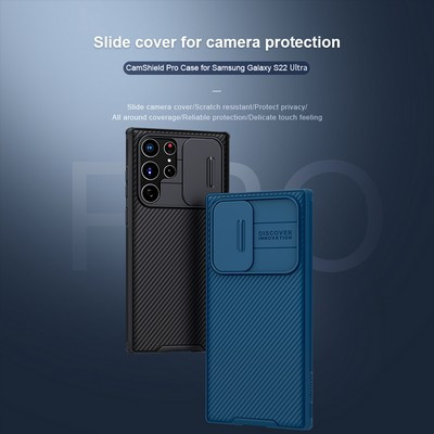 Чехол-накладка Nillkin CamShield Pro Зеленая для Samsung Galaxy S22 Ultra - фото 7 - id-p179801310
