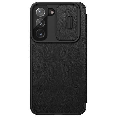 Кожаный чехол Nillkin Qin Pro Leather Case Черный для Samsung Galaxy S22 - фото 2 - id-p179801314